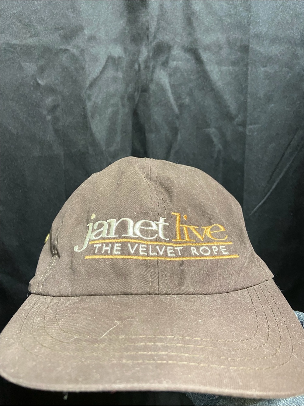 Vintage Brown "Janet Live The Velvet Rope" Baseball Cap